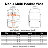 Men's 1.59 lbs Travel Vest Outerwear with 11 Multi-Pockets for Fishing Summer Outdoor 33,000ft
