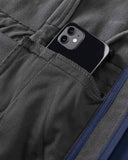 Women's Softshell Long Jacket with Hood Fleece Lined: 8000mm W/P index 1000 Level Breathable - 33,000ft