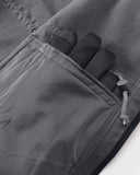 Women's Softshell Long Jacket with Detachable Hood Fleece Lined: 8000mm W/P index 1000 Level Breathable - 33,000ft