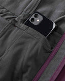 Women's Softshell Long Jacket with Hood Fleece Lined: 8000mm W/P index 1000 Level Breathable - 33,000ft