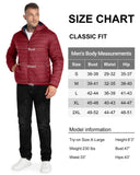 Men's 1.28lb Packable Insulated Jacket with Hood and 3 Pockets - 33,000ft
