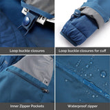 Women's Waterproof 3 in 1 ski Jacket Windproof Winter Snow Coat Ski Snowbaording Jackets Warm Raincoat 33,000ft
