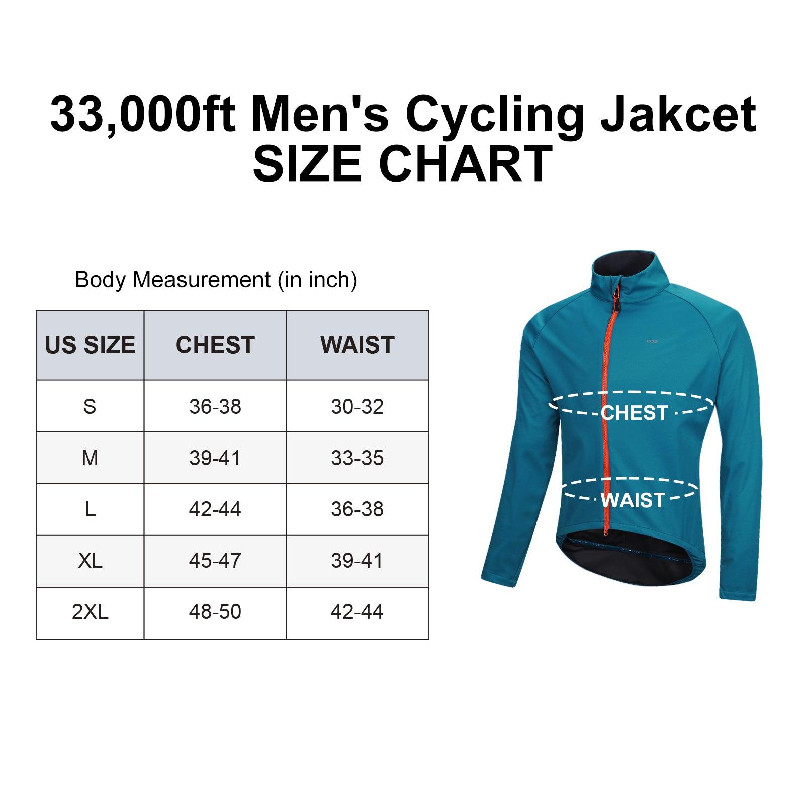 Men's Thermal Waterproof MTB Bicycle Jacket 33,000ft