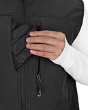 Men's Weatherproof Softshell Hooded Gilet Outerwear Vest with 7 Pockets - 33,000ft