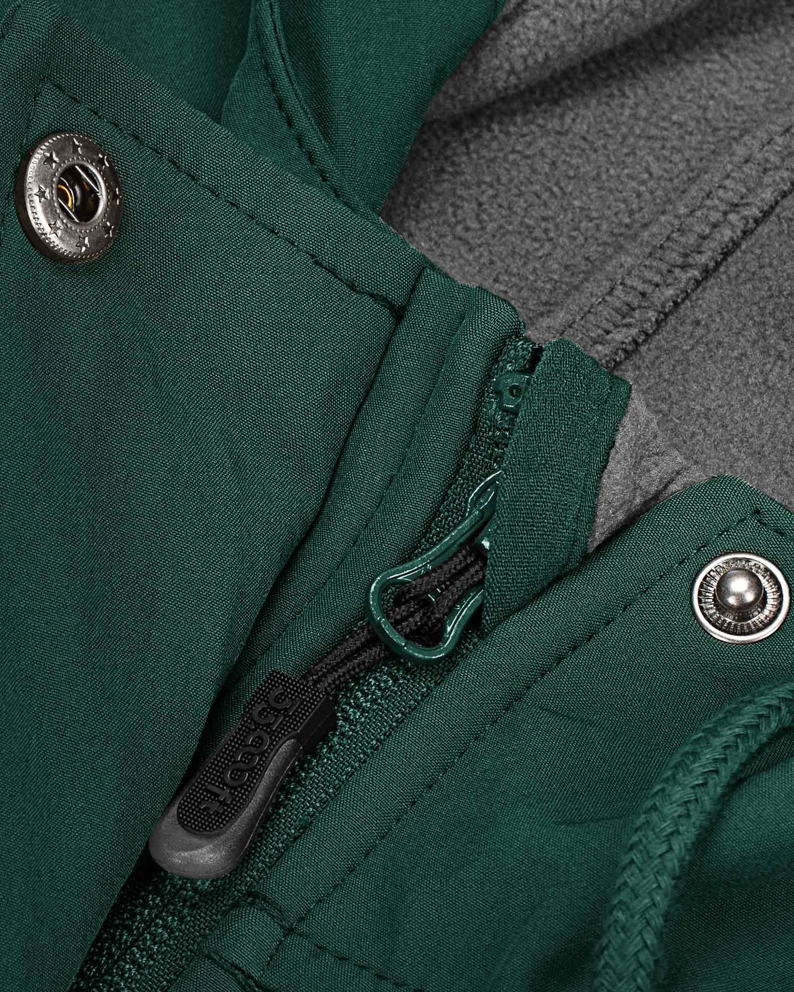 Women's Softshell Long Jacket with Hood Fleece Lined: 8000mm W/P index 1000 Level Breathable - 33,000ft