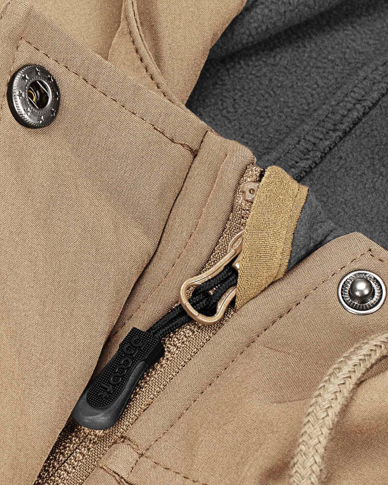 Women's Softshell Long Jacket with Hood Fleece Lined: 8000mm W/P index 1000 Level Breathable - 33,000ft