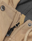 Women's Softshell Long Jacket with Hood Fleece Lined: 8000mm W/P index 1000 Level Breathable - 33,000ft