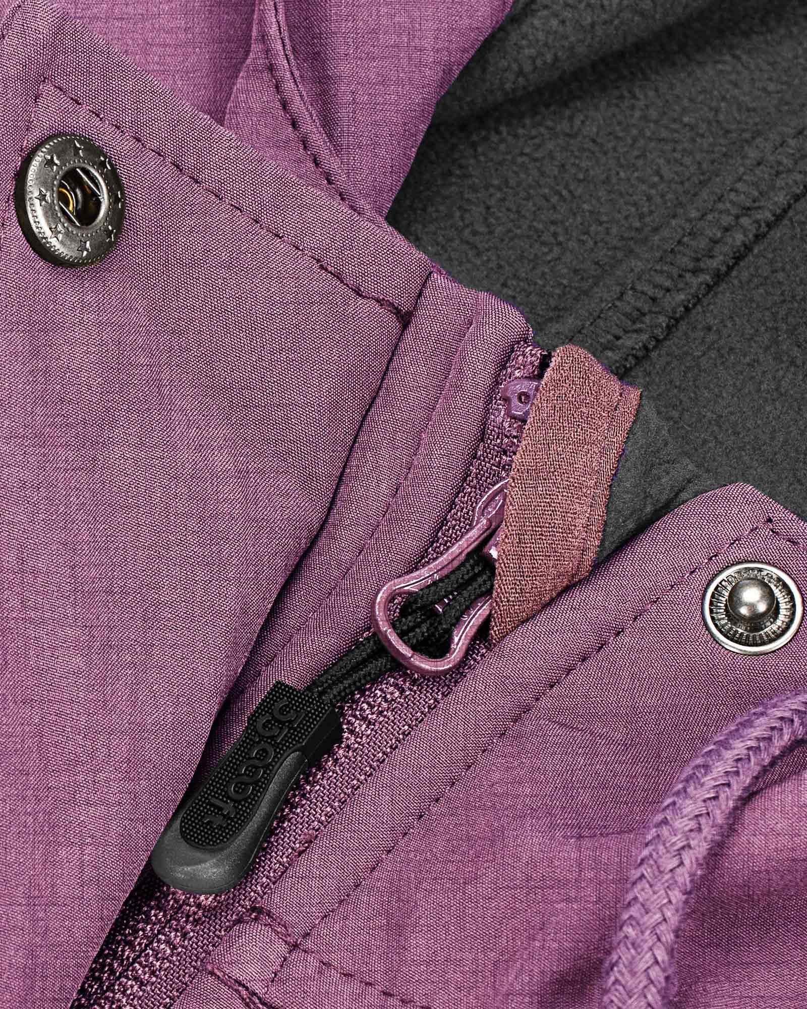 Women's Softshell Long Jacket with Hood Fleece Lined: 8000mm W/P index 1000 Level Breathable - 33,000ft