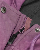 Women's Softshell Long Jacket with Hood Fleece Lined: 8000mm W/P index 1000 Level Breathable - 33,000ft