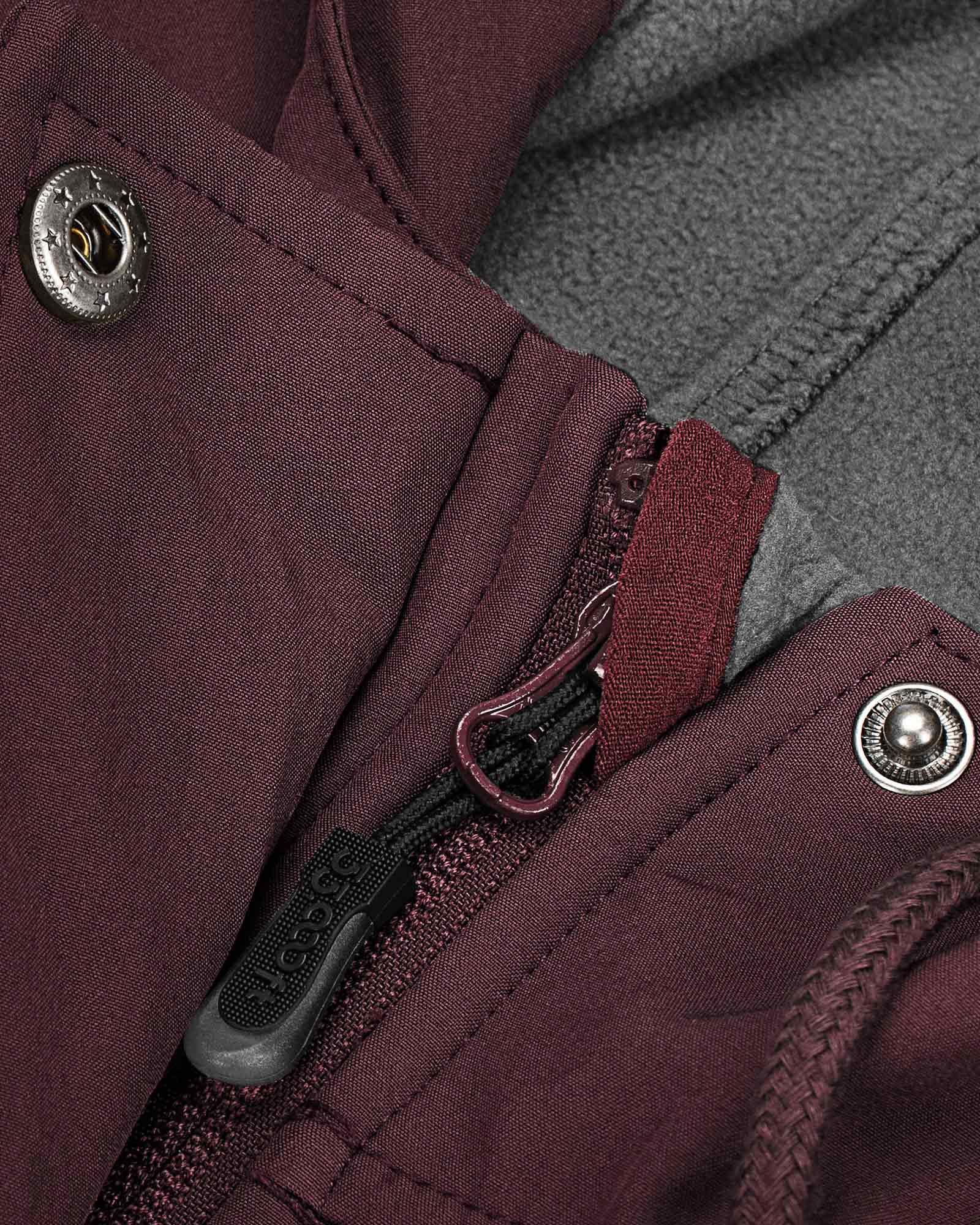 Women's Softshell Long Jacket with Hood Fleece Lined: 8000mm W/P index 1000 Level Breathable - 33,000ft
