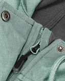 Women's Softshell Long Jacket with Hood Fleece Lined: 8000mm W/P index 1000 Level Breathable - 33,000ft