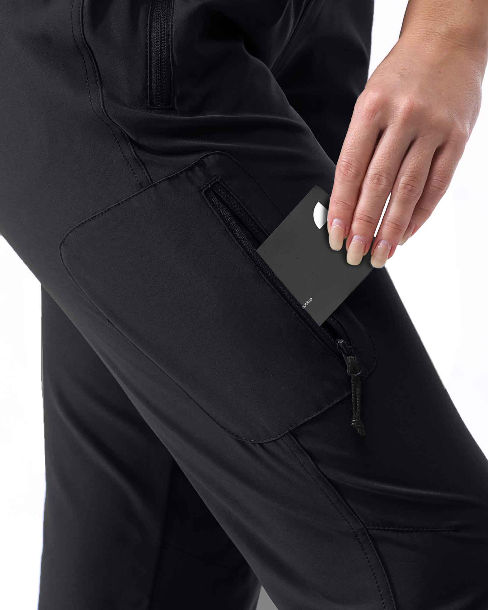 Women's UPF 50+ Elastic Waist 17" Capri Golf Pants with 4 Pockets