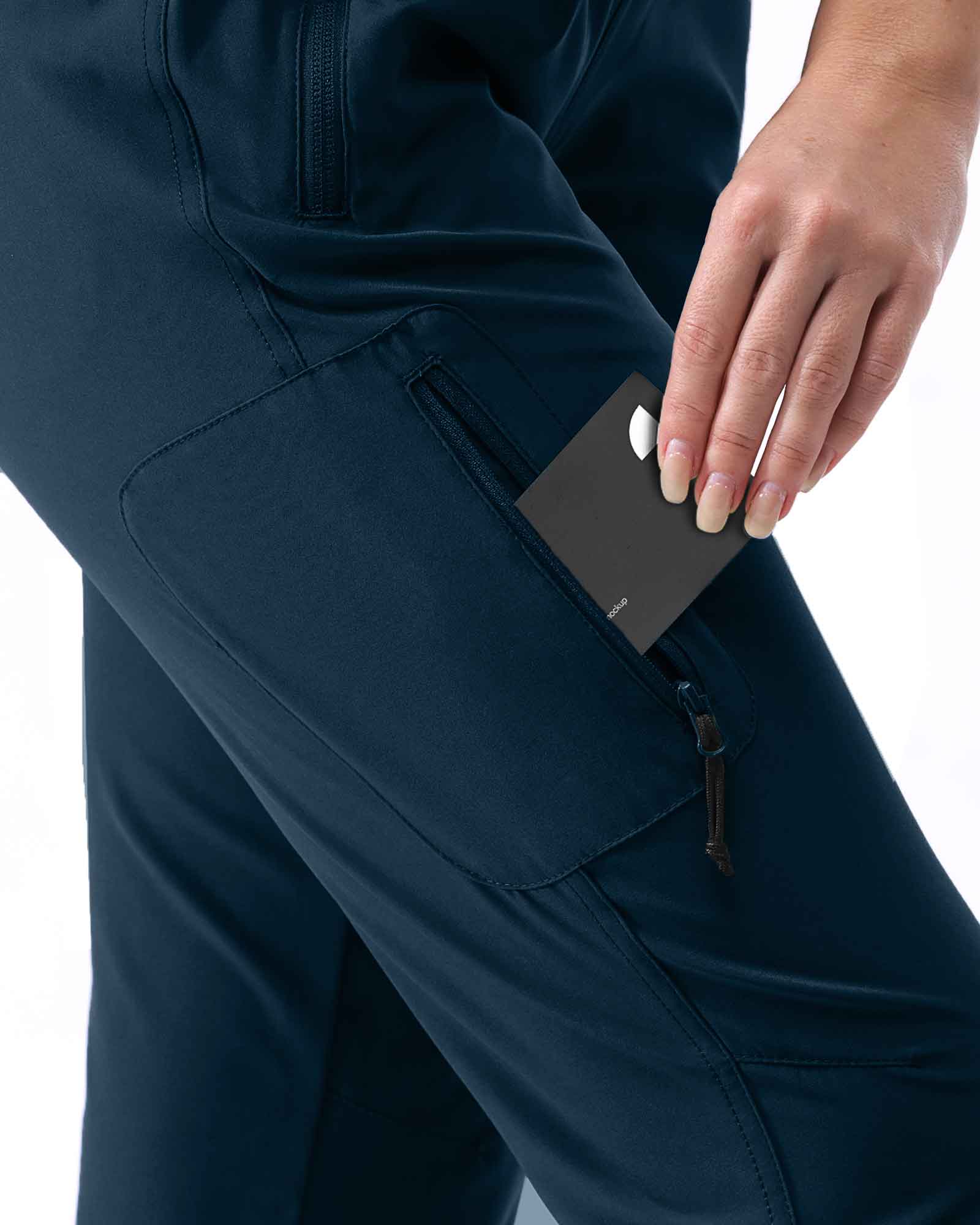 Women's UPF 50+ Elastic Waist 17" Capri Golf Pants with 4 Pockets