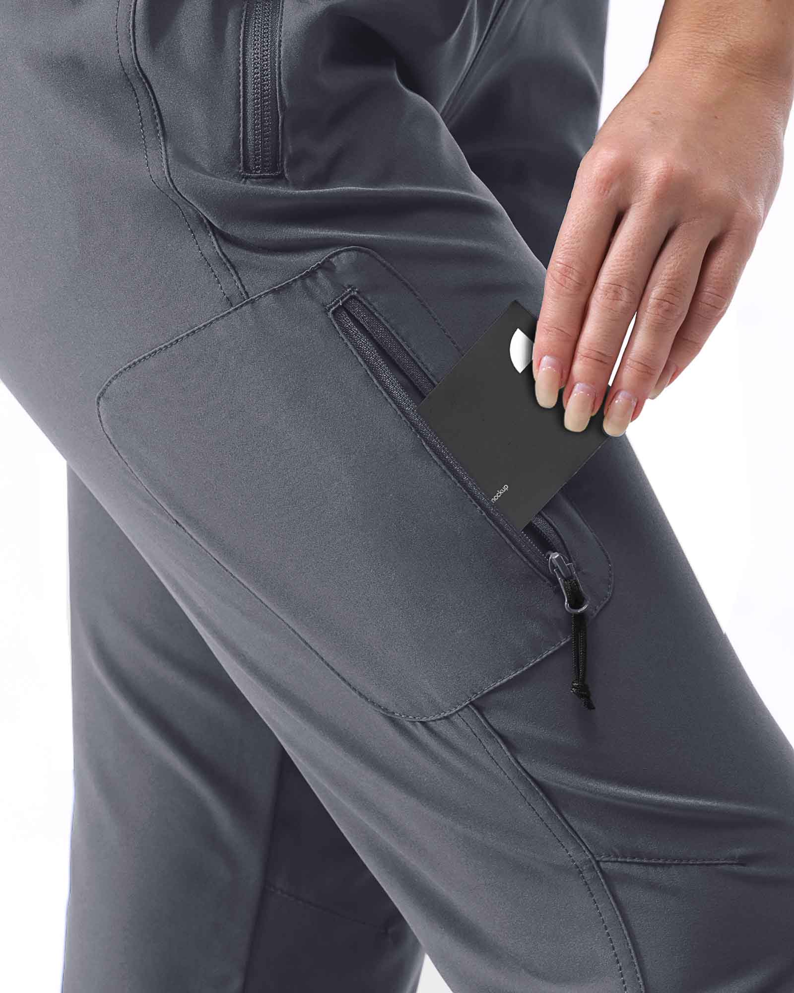 Women's UPF 50+ Elastic Waist 17" Capri Golf Pants with 4 Pockets