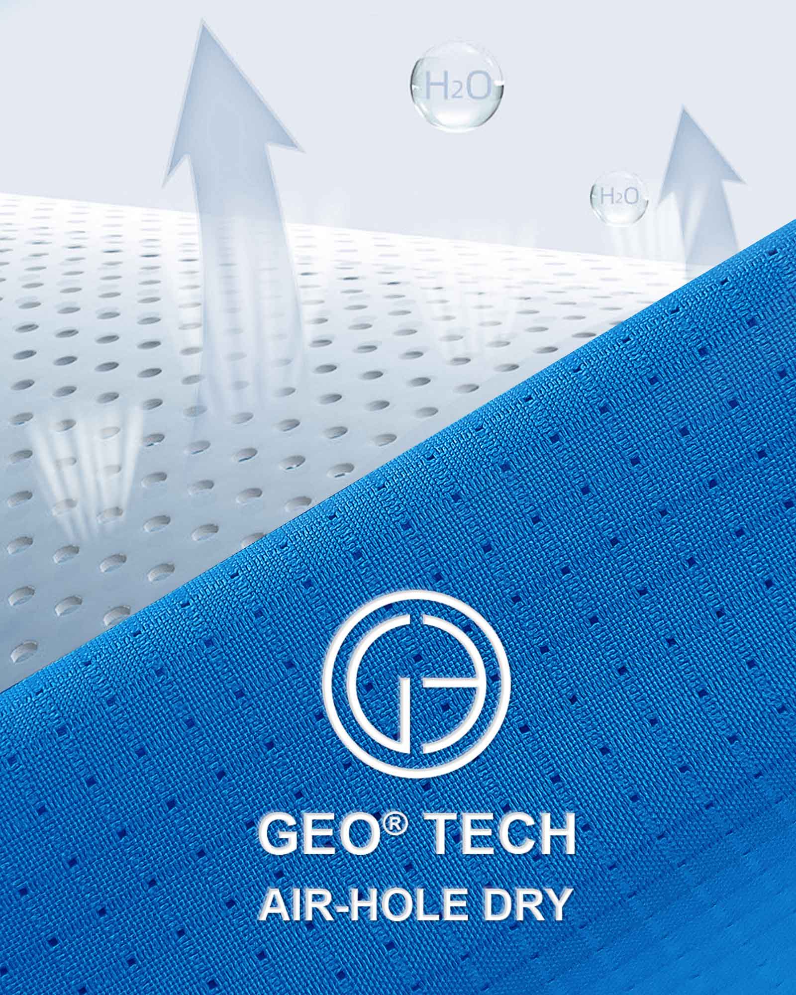 Men’s Long Sleeve UPF 50+ GEO® Air-Hole Dry Cooling Shirts with Outdoor Activity Designs