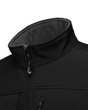 1.2 lbs 8000mm W/P Index Men's Softshell Fleece Lined Vest Outerwear with 7 Pockets - 33,000ft