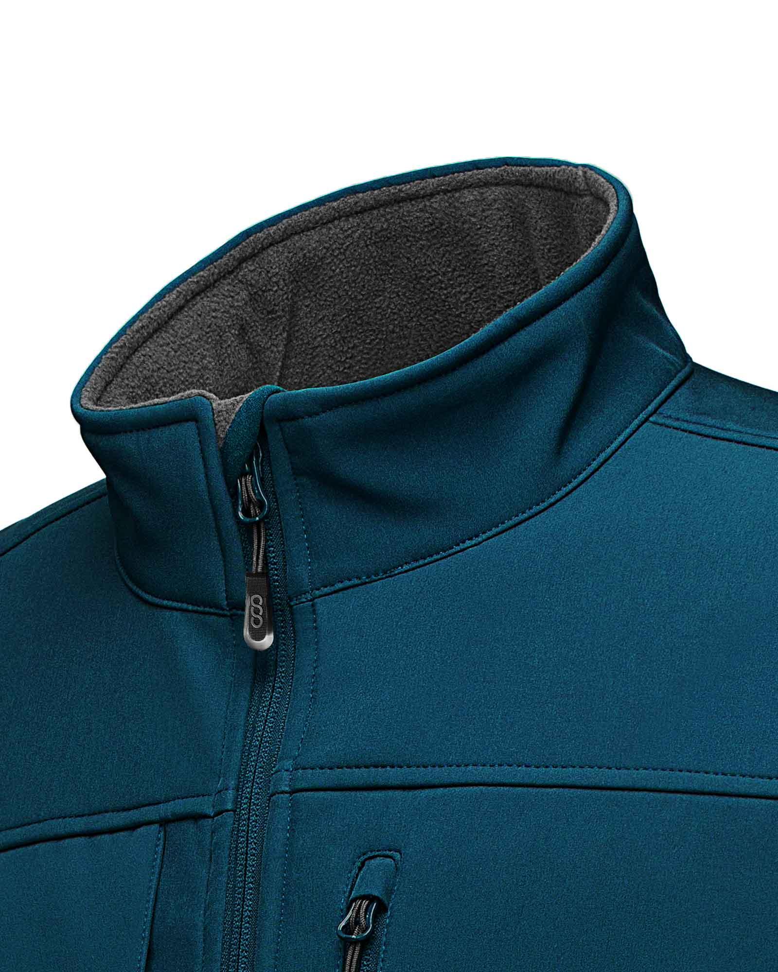 1.2 lbs 8000mm W/P Index Men's Softshell Fleece Lined Vest Outerwear with 7 Pockets - 33,000ft