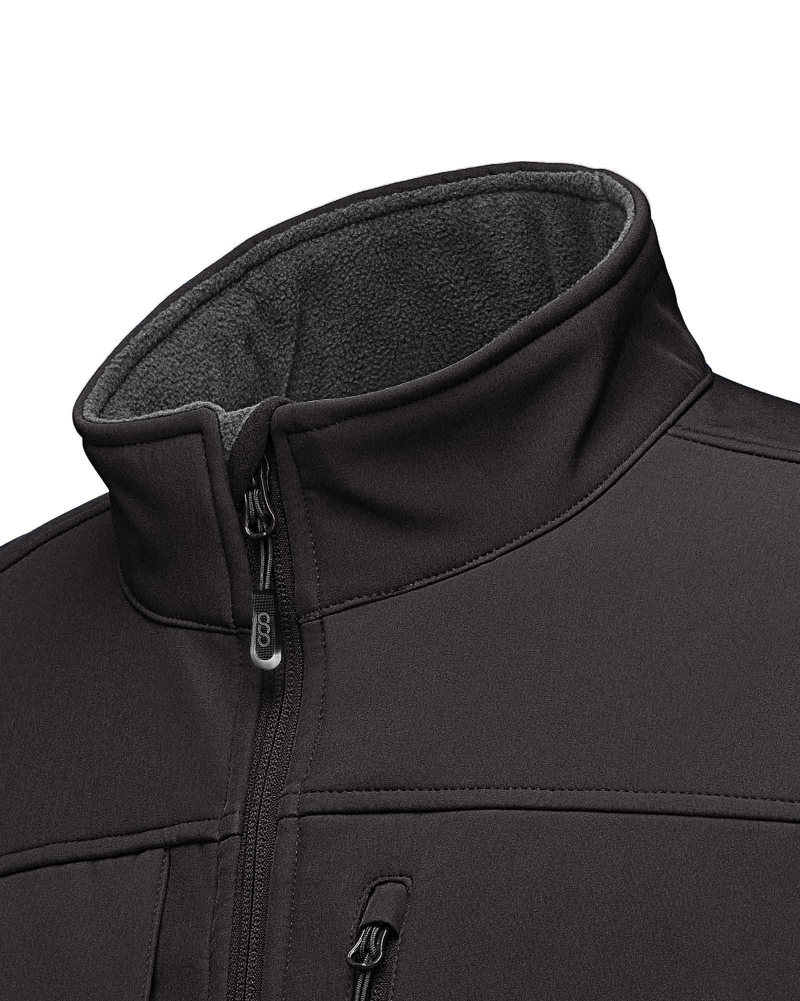 1.2 lbs 8000mm W/P Index Men's Softshell Fleece Lined Vest Outerwear with 7 Pockets - 33,000ft