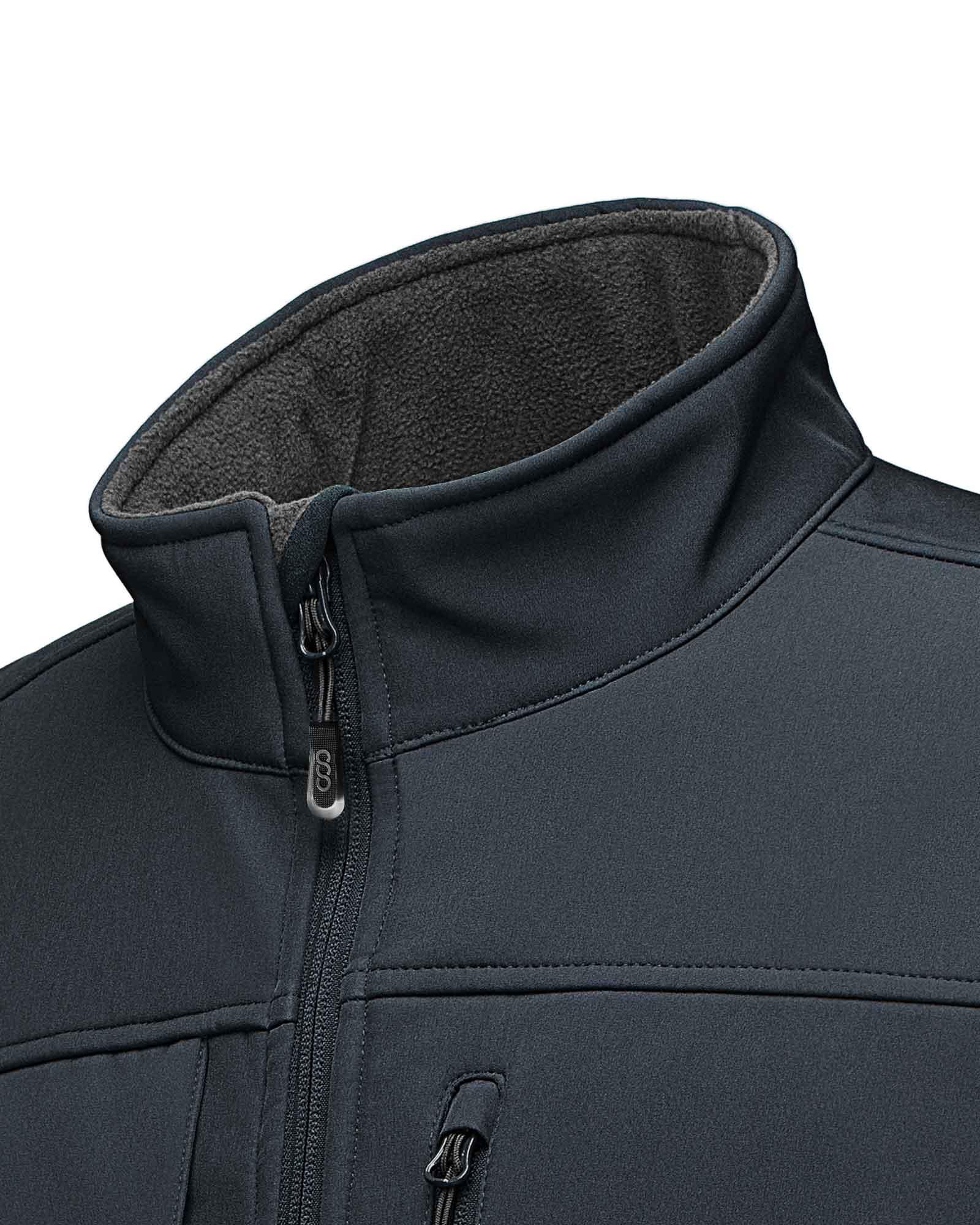1.2 lbs 8000mm W/P Index Men's Softshell Fleece Lined Vest Outerwear with 7 Pockets - 33,000ft