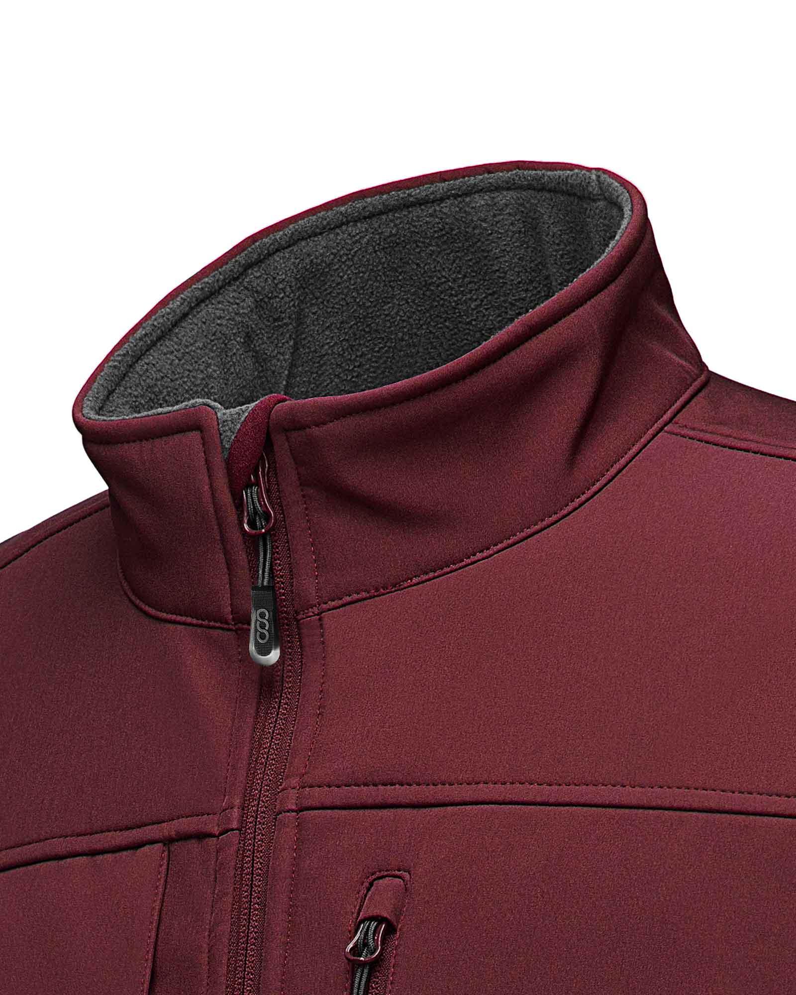 1.2 lbs 8000mm W/P Index Men's Softshell Fleece Lined Vest Outerwear with 7 Pockets - 33,000ft