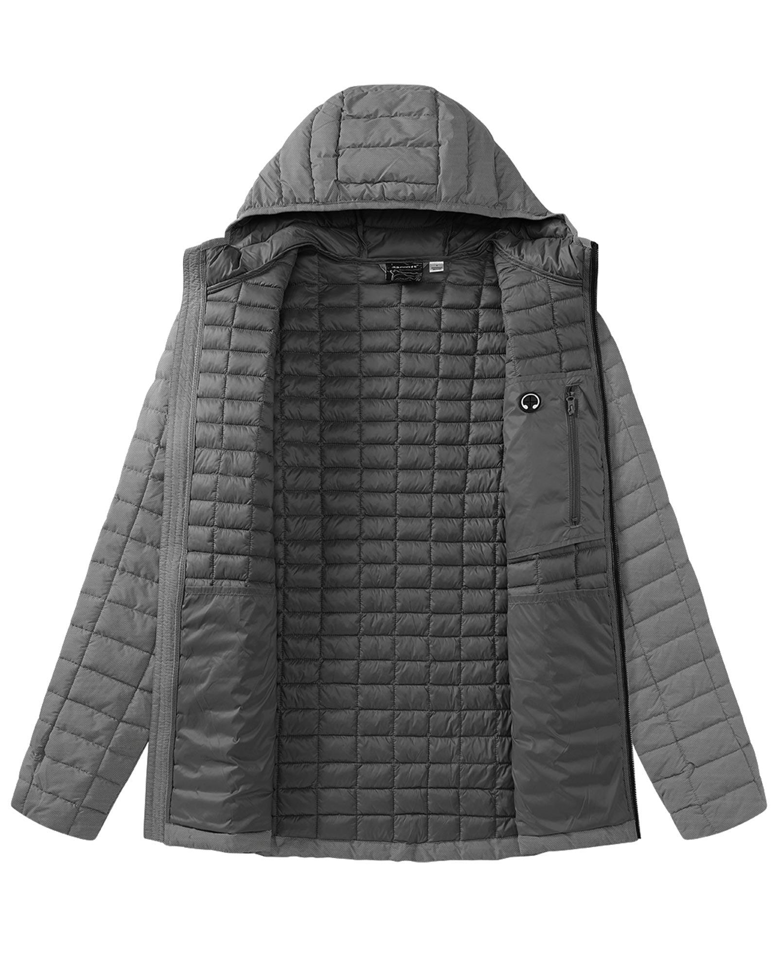 Men's Packable Thermoliter™ 3000 mm W/P Index Puffer Jacket with 5 Pockets - 33,000ft