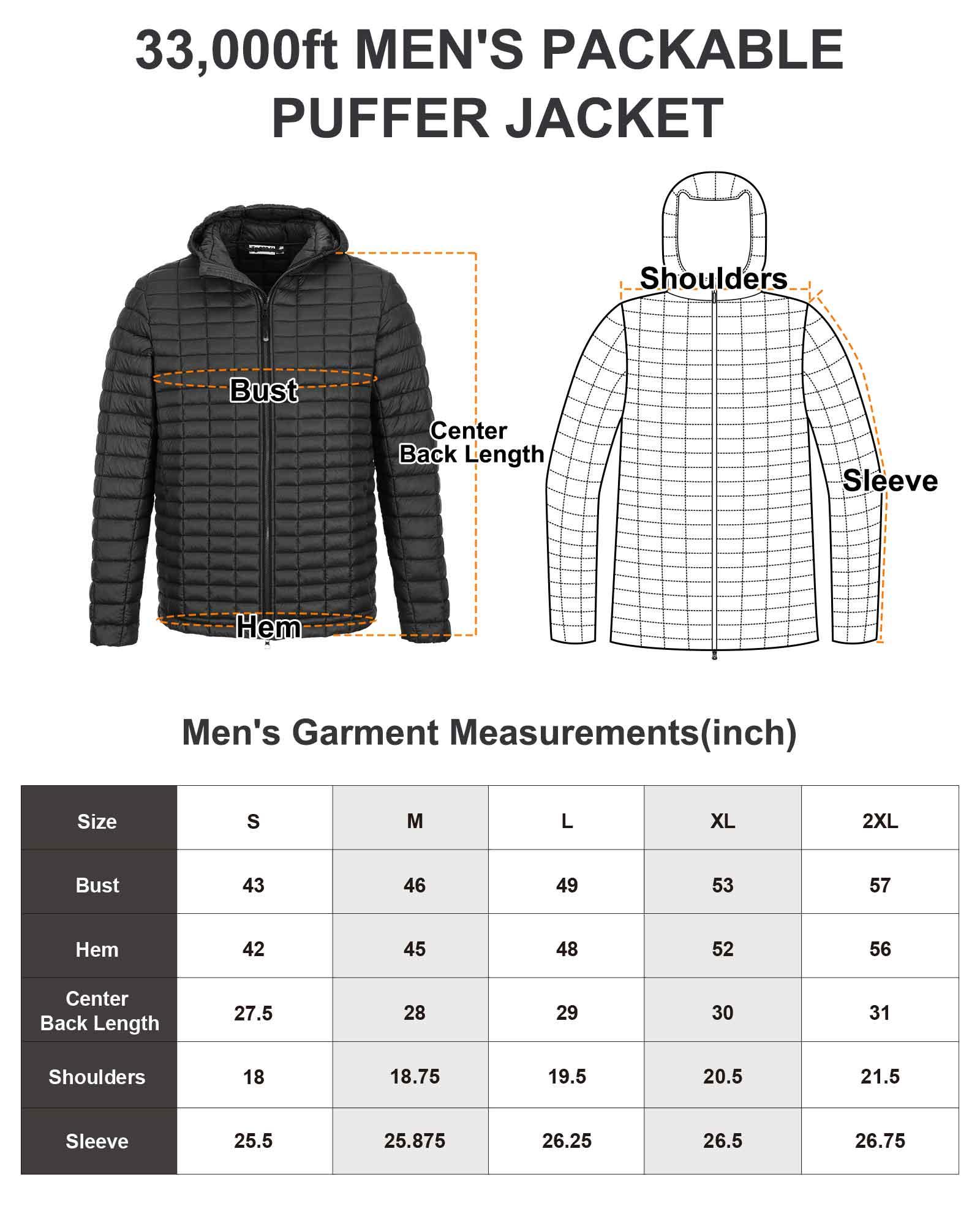 Men's 1.32lb Thermoliter™ Down Hoodie with 5 Pockets - 33,000ft