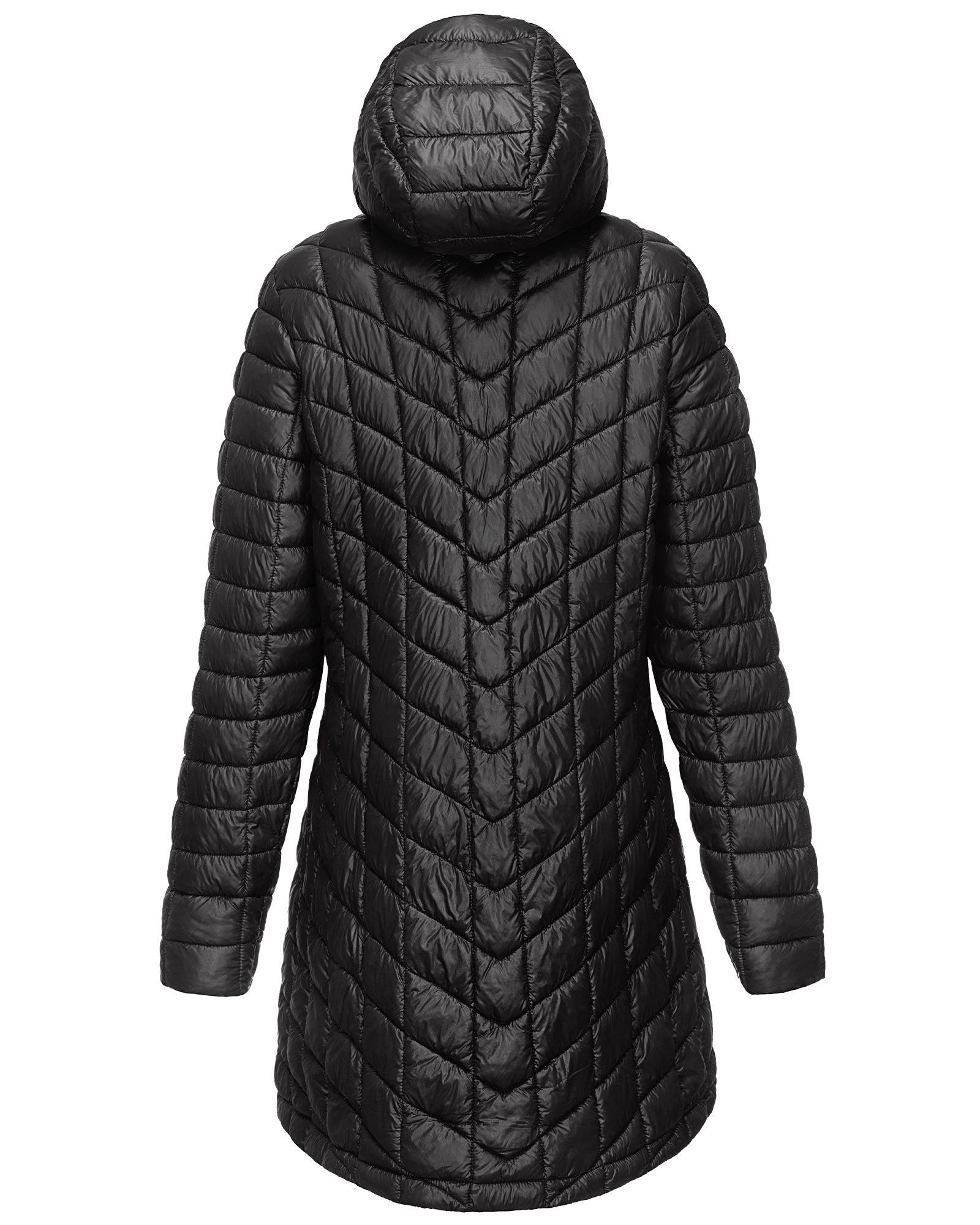 Women's-Thermolite-Long-Hooded-Puffer-Jacket-Parka,-Ultra-Lightweight-Quilted-Thin-Warm-Puffy-Insulated-Winter-Coat-Open-zipper