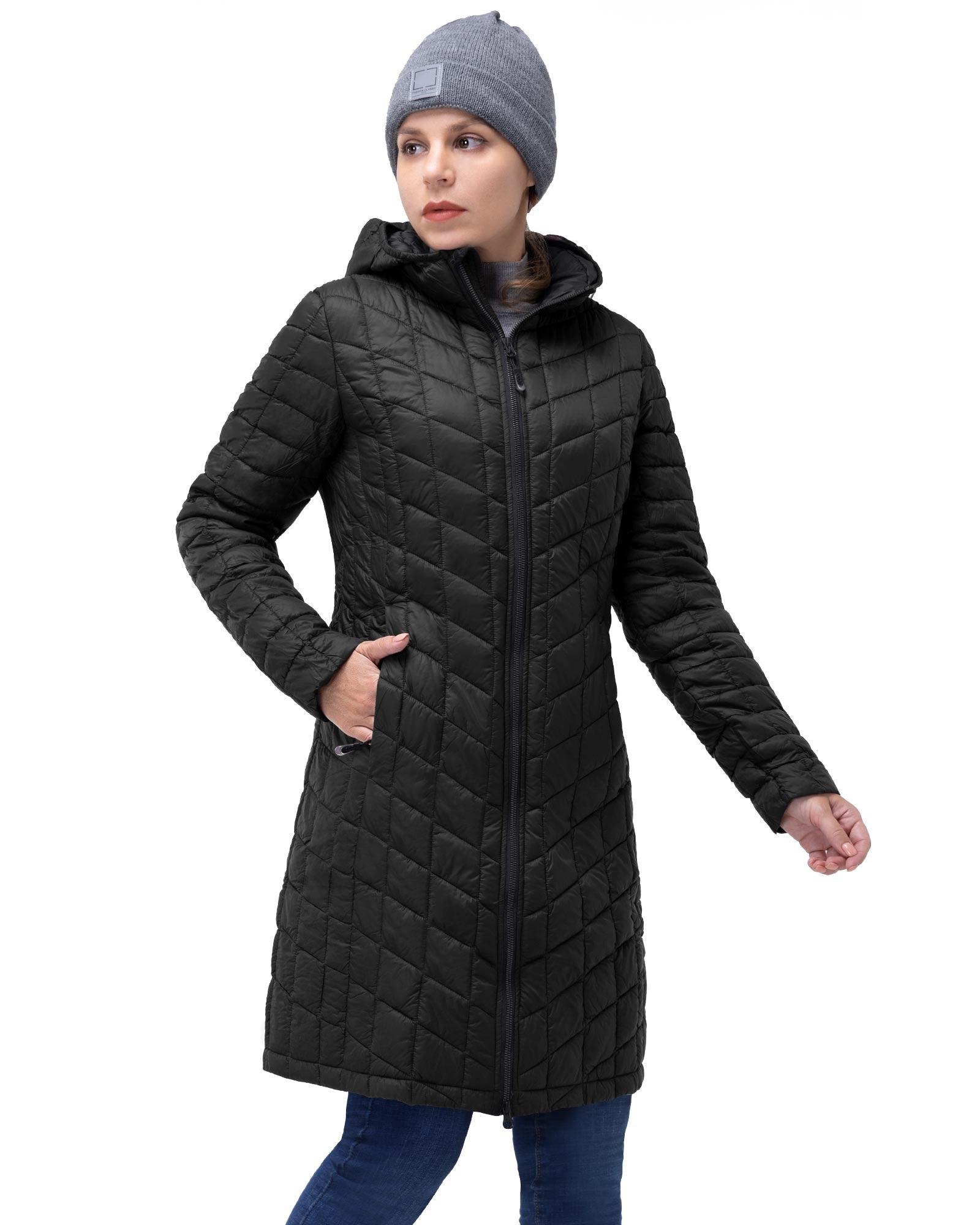 Women's-Thermolite-Long-Hooded-Puffer-Jacket-Parka,-Ultra-Lightweight-Quilted-Thin-Warm-Puffy-Insulated-Winter-Coat-Open-zipper
