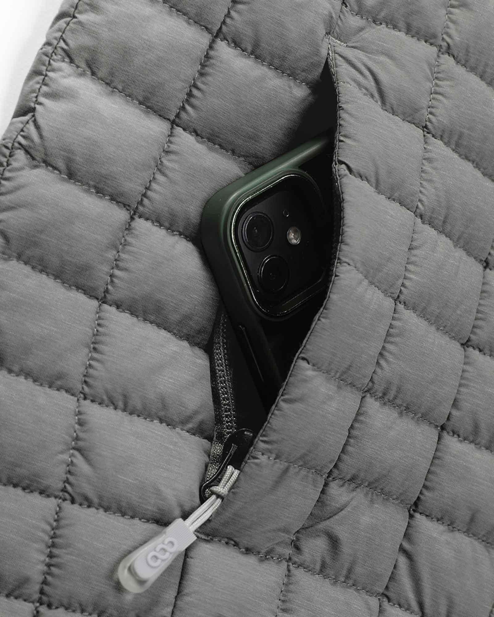Men's Packable Thermoliter™ 3000 mm W/P Index Puffer Jacket with 5 Pockets - Zippered-hand-pockets