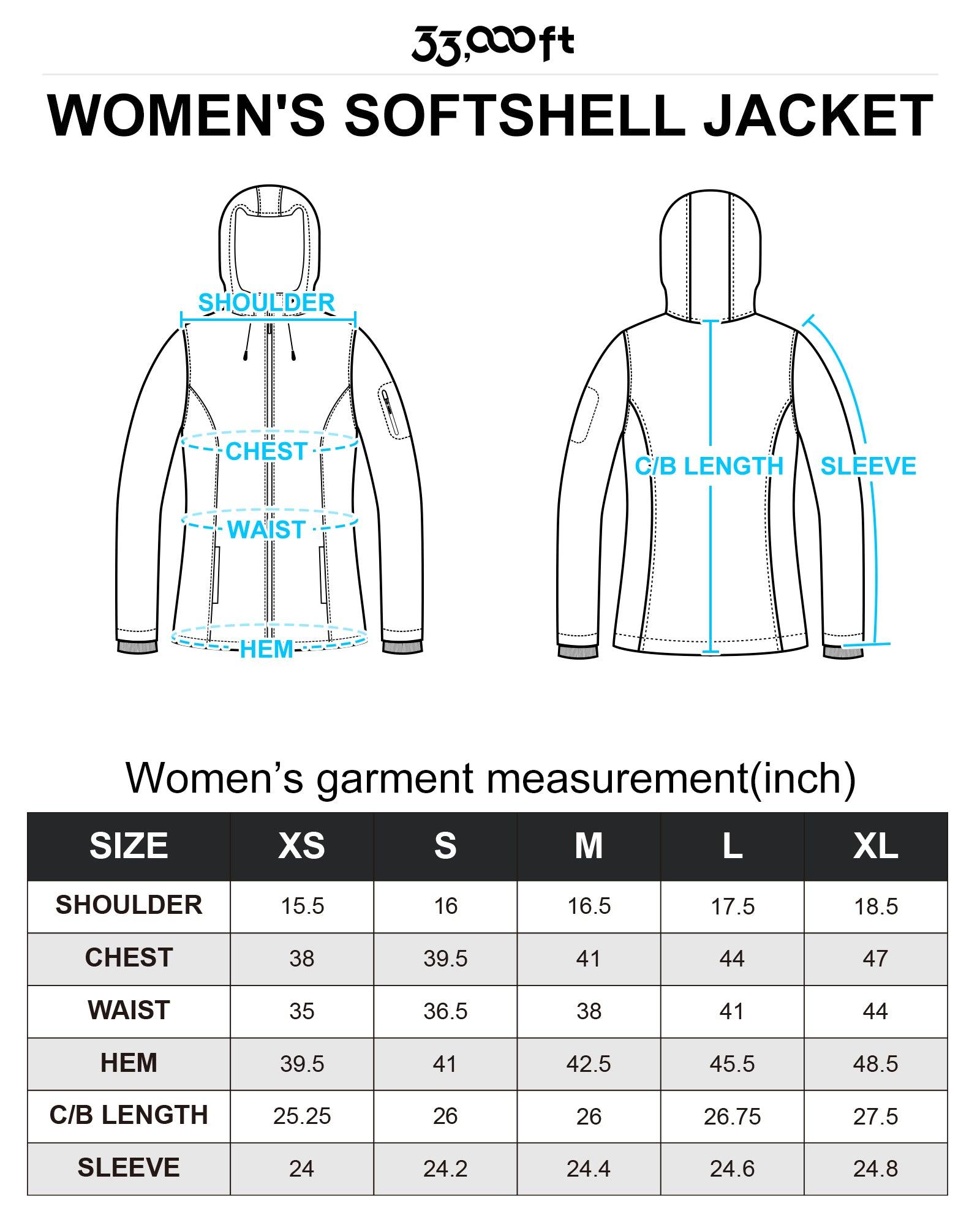 Women's Softshell Fleece Lined Jacket 33,000ft