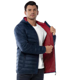 Men's 1.28lb Packable Insulated Jacket with Hood and 3 Pockets - 33,000ft