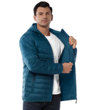 Men's 1.28lb Packable Insulated Jacket with Hood and 3 Pockets - 33,000ft
