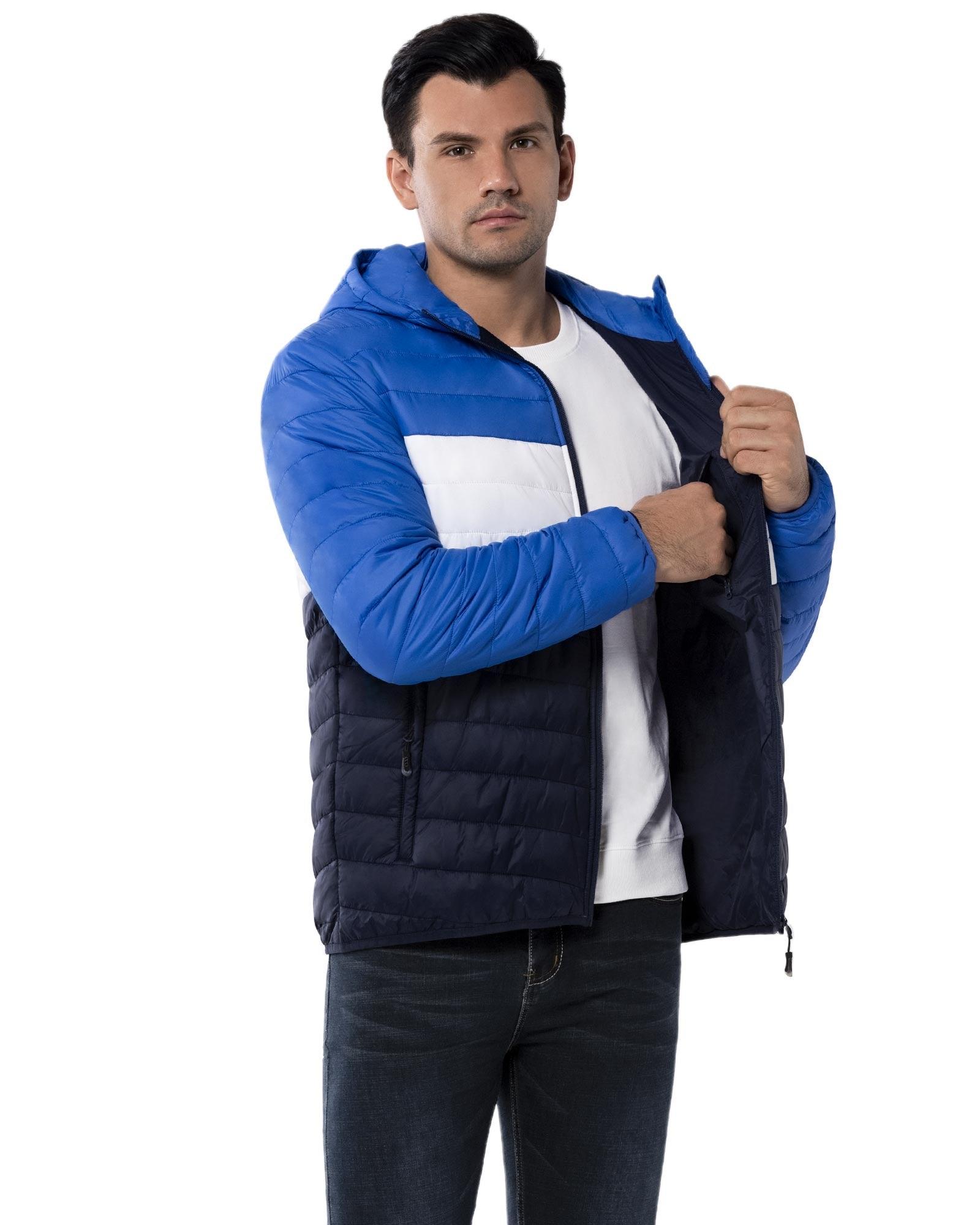 Men's Packable Puffer Jacket with Hood and 3 Pockets - 33,000ft
