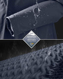 Women's Softshell Long Jacket with Hood Fleece Lined: 8000mm W/P index 1000 Level Breathable - 33,000ft