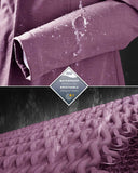 Women's Softshell Long Jacket with Hood Fleece Lined: 8000mm W/P index 1000 Level Breathable - 33,000ft