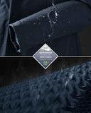 Women's Softshell Long Jacket with Hood Fleece Lined: 8000mm W/P index 1000 Level Breathable - 33,000ft