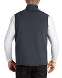 1.2 lbs 8000mm W/P Index Men's Softshell Fleece Lined Vest Outerwear with 7 Pockets - 33,000ft