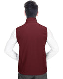 1.2 lbs 8000mm W/P Index Men's Softshell Fleece Lined Vest Outerwear with 7 Pockets - 33,000ft