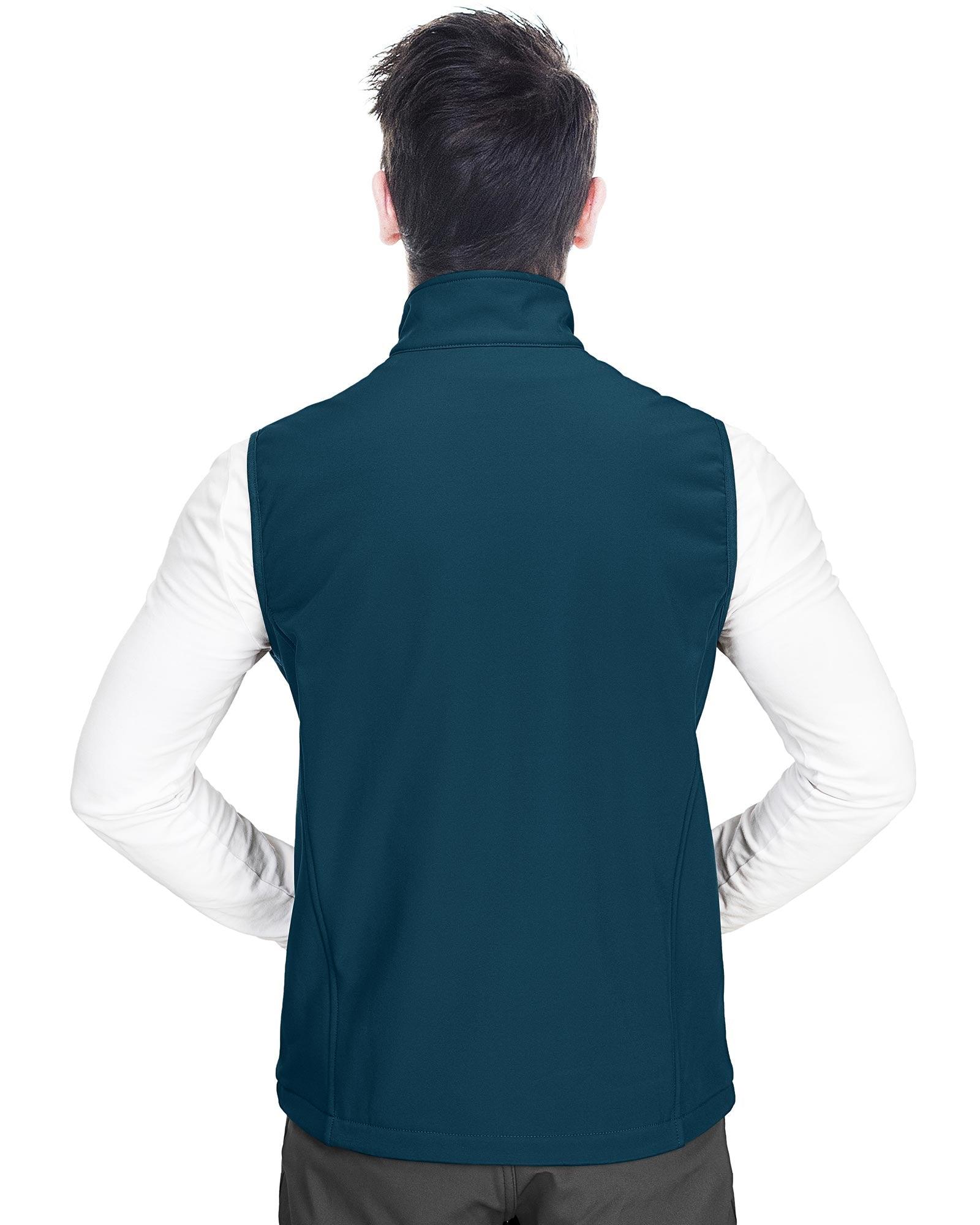 1.2 lbs 8000mm W/P Index Men's Softshell Fleece Lined Vest Outerwear with 7 Pockets - 33,000ft