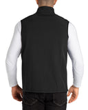 1.2 lbs 8000mm W/P Index Men's Softshell Fleece Lined Vest Outerwear with 7 Pockets - 33,000ft