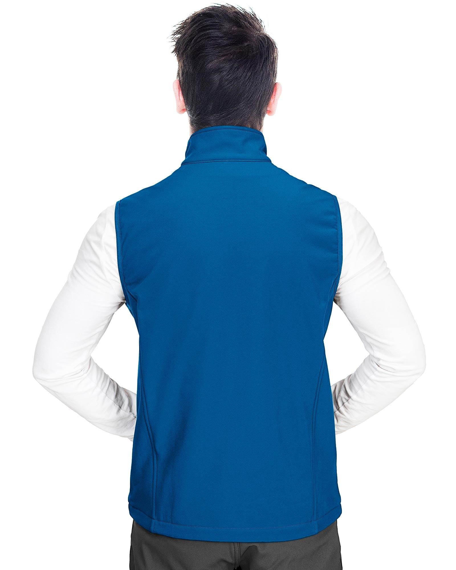 1.2 lbs 8000mm W/P Index Men's Softshell Fleece Lined Vest Outerwear with 7 Pockets - 33,000ft