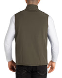 1.2 lbs 8000mm W/P Index Men's Softshell Fleece Lined Vest Outerwear with 7 Pockets