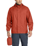 0.70 lbs 5000mm W/P Index 5000 Level Breathable Men's Packable Rain Shell Jacket with 4 Pockets