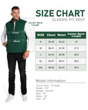 Men's 0.90 lbs Fleece Vest Outerwear with 4 Deep Pockets