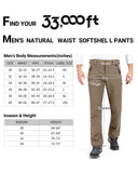 8000mm W/P Index Men’s Snow Fleece Lined Pants with 4 Pockets and Adjustable Waist - 33,000ft