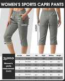 Women's UPF 50+ Elastic Waist 17" Capri Golf Pants with 4 Pockets