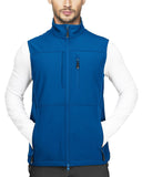 1.2 lbs 8000mm W/P Index Men's Softshell Fleece Lined Vest Outerwear with 7 Pockets - 33,000ft