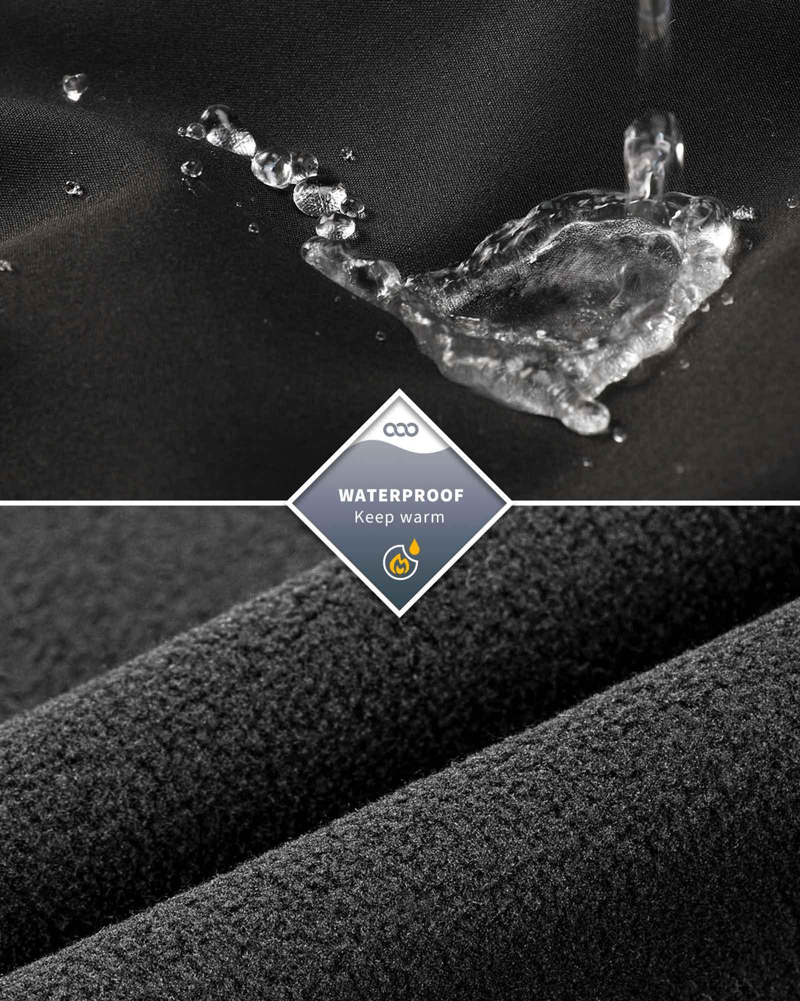 Men's Weatherproof Softshell Hooded Gilet Outerwear Vest with 7 Pockets - 33,000ft