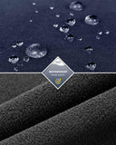 1.2 lbs 8000mm W/P Index Men's Softshell Fleece Lined Vest Outerwear with 7 Pockets - 33,000ft