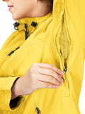 Women's Packable Rain Jacket with 4 Pockets: 1.10 lbs 10000mm W/P index 10000 Level Breathable